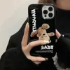 Cell Phone Cases Cartoon Cute Funny Plush Little Bear TPU Soft Cover Case For iPhone 15 14 13 12 11 Pro Max Mini 7 8 Plus X XR Shockproof Case J240426