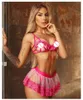 Bras stelt dames sexy lingerie vrouw set erotische transparante bra cosplay kostuums vintage slaapwear nachtkleding