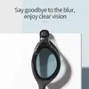 Professional Professional HD Goggles Double Anti-Fog регулируемые плавательные очки Силиконовые очки с большим видом для мужчин 240412