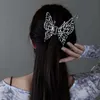 Klämmor stora metallfjärilar hårkloklipp temperament elegant hårnål kvinnor huvudbonad mode koreansk grepp klipp hår tillbehör 2023 y240425