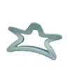 Clamps Shark Clip Girls Blue Color Starfish Geometric Shape Star Hair Clip Korean Style Headwear Female Hair Accessories Hair Claw Y240425