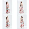Basic casual jurken 2023 Zomerbaan Y Strand Backless Dress Dames Spaghetti Riem Red Flower Print Taille Elastic Camisole Party Dr Dhrbj