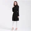 Avec le logo Trench British Style Coat For Women New Women's Coats Spring and Automne Double Bouton Over Coat Long Plus taille S-3XL
