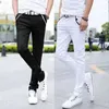 Jeans masculin en gros 2021 hommes fashion mince double zipper jeans serrés pour hommes jeans jeans jeans street masque 28-34l2404