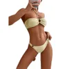 Bikini zwempak split body vakantie sexy zwempak dames strapless zwempak