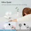 Electric Fans JISULIFE Portable Fan Mini Handheld Fan USB 4500mAh Recharge Hand Held Small Pocket Fan with Power Bank Flashlight Feature