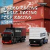 Bilar i lager! Turbo Racing C50 1:76 RTR Semi Container lastbil med P81 10Ch Stick Remote Control Trailer RC Car