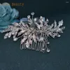 Copricapi A83 pettine da sposa fatte a mano Rhinestone Accessori per capelli da sposa Accessori per damigella d'onore copricapo per le donne tiara