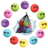 Färgglada vattenballonger 6-pack återanvändbar vattenboll solglasögon ballong för utomhus sommar rolig familj pool leksak för barn 240410