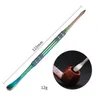 SS Rainbow Silver Metal Cera Dabber Tool 122mm Tobacco colher pasta Acessórios para fumantes limpos Atomizadores de cabeça dupla Herb dabber unhas quartzo banger tubos de água