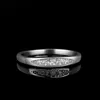 Anneau Mosang Stone Femme 925 Sier Ring Sparkling Diamond Instagram Ring Shake Straight Row Five Star Row Ring Luxury Set