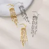 Boucles d'oreilles goujons Xingyunday Star Tassel For Women Girl Girl Long Chain Mingle Corée Fashion Silver Color Party Bijoux Gift