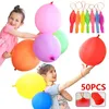 Décoration de fête 50pcs Ballon coloré Ballons en latex Balls Fitness Ball Favors Kids Toys Cadeaux de Noël DÉCORS DÉCORS BALL