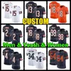 18 Caleb Williams Football Jersey DJ Moore Rome Odunze Dandre Swift Jaquan Brisker Montez Sweat Keenan Allen Jaylon Johnson Brian Urlacher Dick Butkus Walter Payton