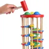 Sfera bussare a colori in legno Scala che cade la scala che colpisce i giocattoli da tavolo da tavolo per neonati per bambini educazione alla prima infanzia Toys2675