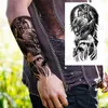 Tattoo Transfer großer Ritterkompass Temporäre Tattoos für Männer Frauen realistische Eagle Dragon Lion Tiger Scary Fake Tattoo Aufkleber Arm Körper Tatoos 240426
