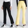 pantaloni da golf da golf Donna ad alta elastica pantaloni morbidi per golfista gioca a palline da golf donne abbigliamento pantaloni sportivi autunnali 240419