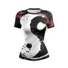 Damen T -Shirts Cody Lundin BJJ Frauen Kurzarm Rashguard - Kompressionshemd -Hautausschlag Guard für Fitnessstudio Sport Jiu Jitsu