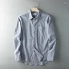 Casual shirts voor mannen buitenlandse bestelling revers met lange mouwen plus size zonbescherming shirt