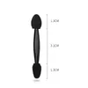 100st dubbelhuvud svamp Eye Shadow Eyeliner Brush Lip Brush Svamp Applicator Tool Portable Skin-Friendly Beauty Makeup Tools 240412