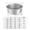 Formar 4/6/8/10/12 tum Tiered Round Cake Mögel borttagbar botten Aluminiumlegering Cake Pan Set Non Stick Baking Mold Kitchen Tools Tools