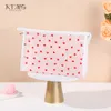 Sac cosmétique INS Mesh Floqué Sac de rangement d'amour simple Sac de toilette de grande capacité portable Eva Cosmetics Storage