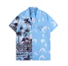 T-shirt Designer z krótkim rękawem Summer New Men's Casual Shirts koszulka Wysokiej jakości swobodny moda męska rękawa klapowa 100%
