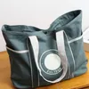 Lu Canvas Sac fourre-tout de grande capacité Sac à provisions 20L Sac de voyage simple sac de voyage quotidien de banlieue