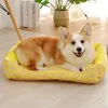 Tapete de cachorro Cooling Summer Pad Mat Ice Pad Dog Sleeping redonds para cães gatos gatos canela respirável Cama de cachorro de seda fria 240411