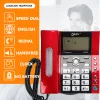 Tillbehör Call ID Corded Phone Fasta telefon med Hand Free Home Office Hotel utan batteri Bring Power Fixed Phone Black