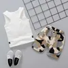 Vêtements Enfants pour enfants garçons filles vêtements coton enfants enfants pentagram gilet camouflage shorts en tout-petits