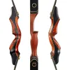 Arrow 60inch bågskytte Bow Recurve Bow 3050lbs Takedown Bow Outdoor Red Wood Hunting Shooting Bow