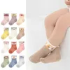 Skarpetki dla dzieci Ladka 3Pairs/Set Socks for Girls Boys Summer siatka cienki nadruk dla dzieci chłopiec skarp