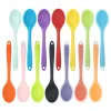 Utensils Silicone Spoon Integrated Rice Spoon Multicolor Silica Gel Salad Spoon Cake Baking Spoon Kitchen Cooking Spoon Kitchen Tools