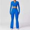 Frauen Tracksuits 2-teilige Sport-Set Frauen Flash Hosen Übung Set Damen Langarm Hemd Set schnell trocknend Yoga Kleidung Fitnessstudio Sportswear Frauen 240424