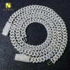 Real Gold Plated 8mm Cuban Link Chains Hip Hop Jewelry 925 Silver Moissanite Cuban Necklaces Bracelets