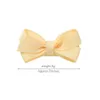 New Baby Infant Bow Hairpins Solid Candy Color Grosgrain Ribbon Bows Barrettes Kids Girls Whole Wrapped Safety Hair Clips Accessories YL3730