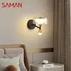 Wandlampe Saman zeitgenössischer Indoor Wohnzimmer Schlafzimmer Nacht