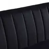 Chesterfield Sofa, Comfortable Upholstered Sofa, Velvet Fabric, Wooden Frame with Wooden Legs, Suitable for Living Room/Bedroom/Office, 3 Seat Sofa - Black