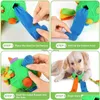 Dog Toys Tuggar Interaktivt pussel Uppmuntra naturliga foderfärdigheter Portable Pet Snuffle Ball Toy Slow Feeder Training Education D DHGSV