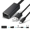 2024 Ethernet Network Card Adapter Micro USB Power till RJ45 10/100Mbps för Fire TV Stick Chromecast för Googlemicro USB till RJ45 -adapter för Chromecast