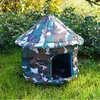 Carriers Craison House Cat Maison étanche extérieure Extérieur Hiver d'hiver Cave Sleep Louce de sommeil Pliable Lavable Adapté aux petits chiens et chiots Supplies 240426