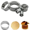 Moulds 11pcs/set Stainless Steel Round Cookie Biscuit Cutters Circle Pastry Cutters Metal Baking Circle Ring Molds for Kitchen DIY Mold