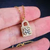 Sterling Sier 925 Pendant 1 Moissant Diamond Necklace Womens 18k Yellow Key Heart Lock Necklace Sier Pendant Lock