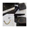 Anklets 23SS 11style dames 18K Gold vergulde roestvrijstalen kristalliefhebbers Gift Polsband manchet Keten Sieraden Accessoires Drop levering otqet