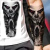 Tattoo Transfer Black Forest Temporary Tattoos For Women Men Realistic Clown Mask Skull Dahlia Fake Tattoo Sticker Forearm Leg Tatoos Hot Sale 240426