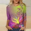 T-shirts pour femmes T-shirt imprimé de femmes Mardi Gras