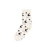 Women Socks Mink Spotted Plush Winter Mid Tube Coral Velvet Milk Cow Kawai Soft Warm Thicken Indoor Floor Stockings