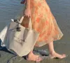 Sacca da spiaggia all'ingrosso di grande capacità di cotone e spalla in lino femmina studentessa in stile art borse in stile art coreano harajuku semplici tote borse