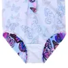 Baohulu Purple Butterfly Cartoon Kids Swimwear UV50 Lange mouw Girl Child Swimsuit Girls Bathing Suits 240415